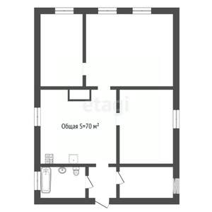 Дом 70м², 1-этажный, участок 11 сот.  