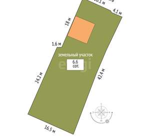 Дом 175м², 2-этажный, участок 6 сот.  
