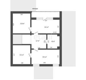 Дом 174м², 2-этажный, участок 20 сот.  