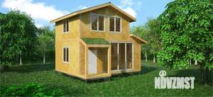 Дом 80м&sup2;, 2-этажный, участок 7 сот.  