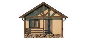 Дом 45м&sup2;, 1-этажный, участок 3 сот.  