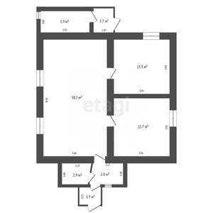 Дом 96м², 1-этажный, участок 5 сот.  