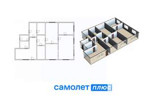 Дом 84м&sup2;, 1-этажный, участок 8 сот.  