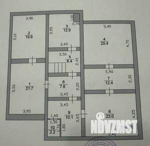 Коттедж 383м&sup2;, 3-этажный, участок 25 сот.  