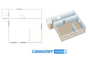 Дом 33м², 1-этажный, участок 32 сот.  