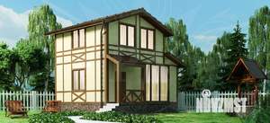 Дом 80м&sup2;, 2-этажный, участок 7 сот.  