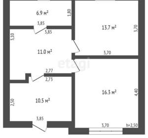 Дом 130м², 2-этажный, участок 10 сот.  