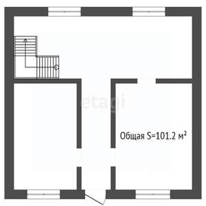 Дом 101м², 2-этажный, участок 10 сот.  