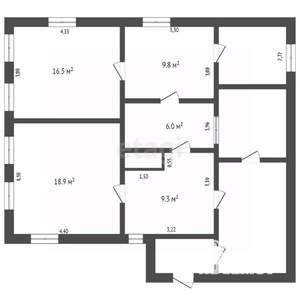 Дом 60м², 1-этажный, участок 10 сот.  