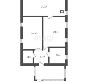 Дом 85м², 1-этажный, участок 4 сот.  