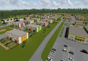 Дом 82м&sup2;, 2-этажный, участок 1 сот.  