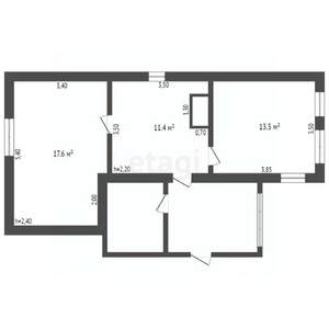 Дом 60м², 1-этажный, участок 5 сот.  