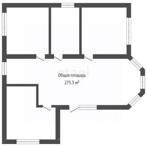 Дом 275м&sup2;, 3-этажный, участок 14 сот.  