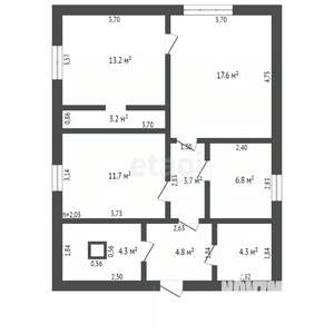 Дом 70м², 1-этажный, участок 12 сот.  