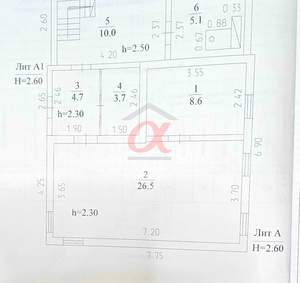 Дом 88м&sup2;, 1-этажный, участок 3 сот.  