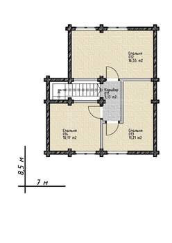 Дом 117м&sup2;, 2-этажный, участок 7 сот.  