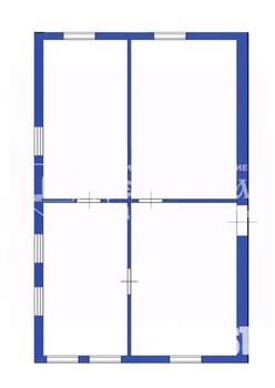 Дом 54м², 1-этажный, участок 3 сот.  
