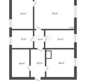 Дом 114м², 1-этажный, участок 15 сот.  