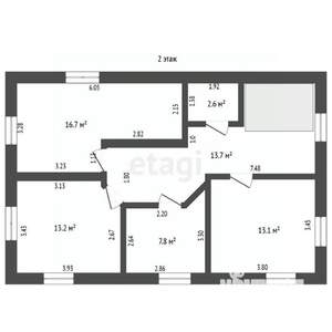 Дом 165м², 2-этажный, участок 7 сот.  