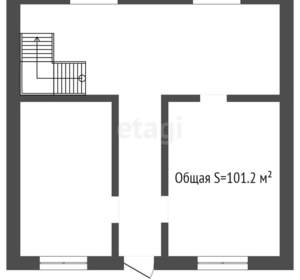 Дом 101м², 2-этажный, участок 10 сот.  