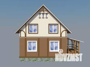 Дом 110м&sup2;, 2-этажный, участок 10 сот.  