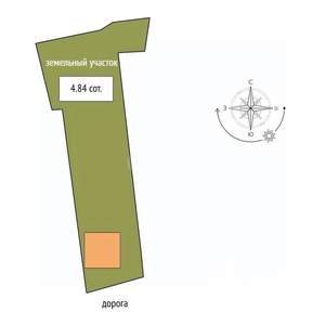 Дом 40м², 1-этажный, участок 5 сот.  