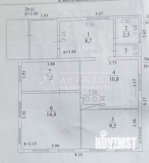 Дом 42м&sup2;, 1-этажный, участок 12 сот.  