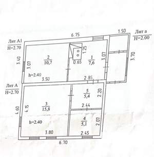Дом 45м², 1-этажный, участок 4 сот.  