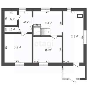 Дом 220м², 2-этажный, участок 7 сот.  