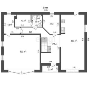 Дом 175м², 2-этажный, участок 6 сот.  