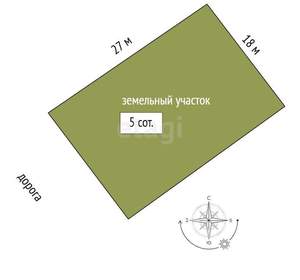 Дом 128м², 1-этажный, участок 5 сот.  