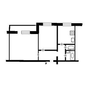2-к квартира, на длительный срок, 51м2, 5/9 этаж