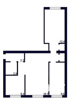 3-к квартира, на длительный срок, 56м2, 2/5 этаж