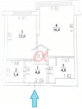 2-к квартира, на длительный срок, 45м2, 11/20 этаж