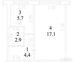 1-к квартира, на длительный срок, 30м2, 1/5 этаж