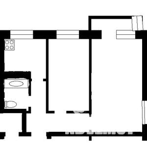2-к квартира, на длительный срок, 46м2, 2/5 этаж