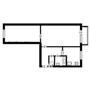 2-к квартира, на длительный срок, 31м2, 1/5 этаж