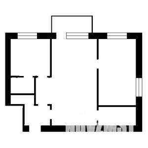 2-к квартира, на длительный срок, 46м2, 3/5 этаж