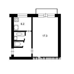 1-к квартира, на длительный срок, 38м2, 5/12 этаж