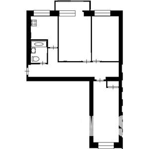 3-к квартира, на длительный срок, 64м2, 3/5 этаж