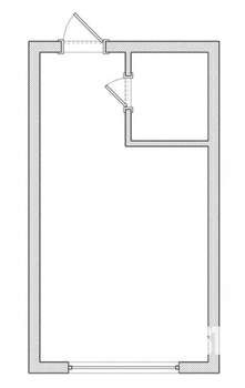 1-к квартира, на длительный срок, 23м2, 1/9 этаж