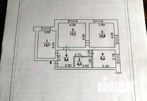 3-к квартира, на длительный срок, 70м2, 1/2 этаж