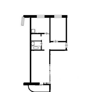 2-к квартира, на длительный срок, 50м2, 2/9 этаж