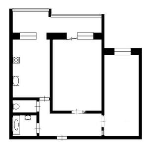 2-к квартира, на длительный срок, 48м2, 5/5 этаж