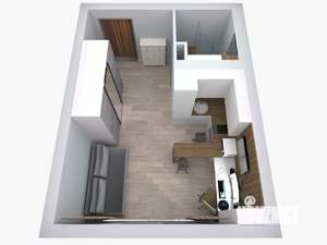 Студия квартира, на длительный срок, 25м2, 7/9 этаж