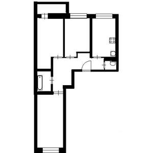 2-к квартира, на длительный срок, 44м2, 5/5 этаж