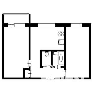 1-к квартира, на длительный срок, 44м2, 4/5 этаж