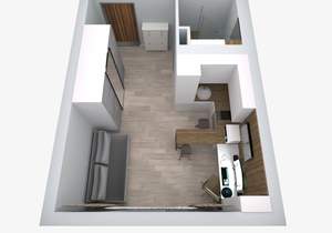 Студия квартира, на длительный срок, 25м2, 7/9 этаж