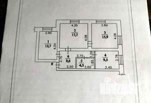 3-к квартира, на длительный срок, 70м2, 1/2 этаж