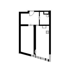 1-к квартира, на длительный срок, 31м2, 5/5 этаж